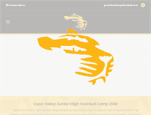 Tablet Screenshot of capofootball.com